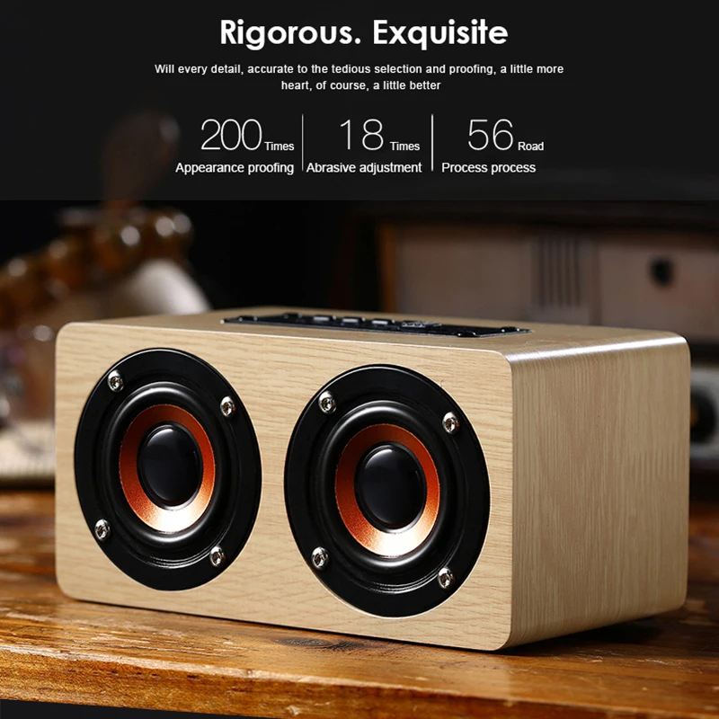 Bluetooth Колонка KIITO Y20 деревянная Беспроводная портативная|Портативные колонки| |