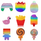 Сжимаемые игрушки для снятия стресса с пузырьками сенсорных элементов, веселые игрушки для взрослых и детей, антистрессовый фиджет, декомпрессионные подарки 3