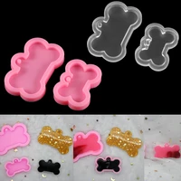 35cm shiny dog bone shape silicone mold key chain pendant moulds clay for diy jewelry making epoxy resin mold tool