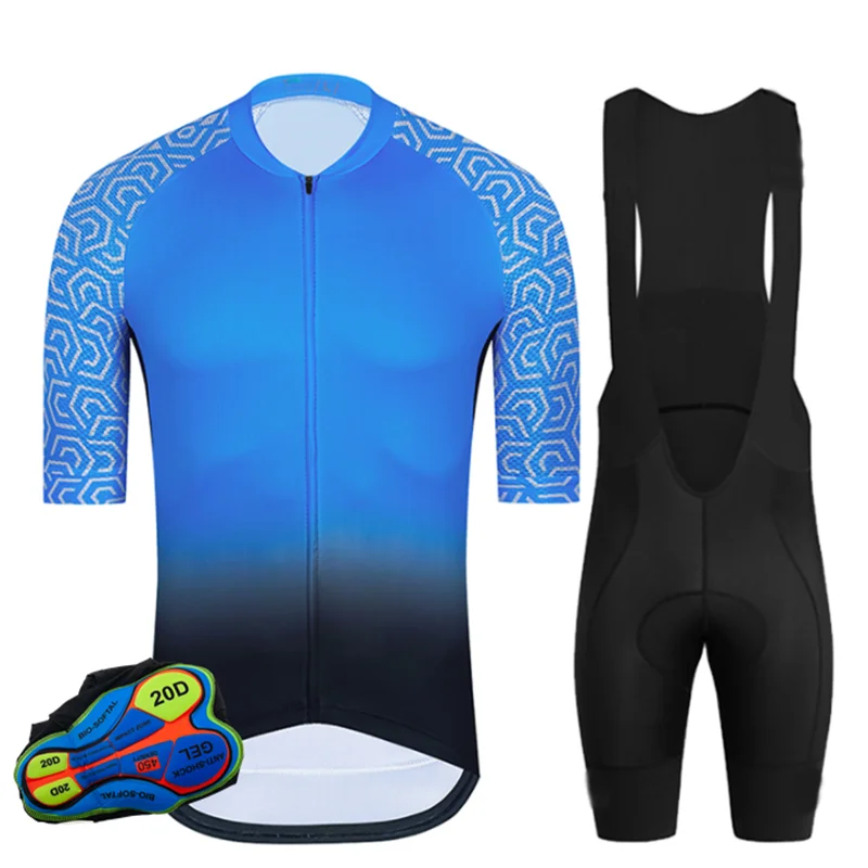 

2021ized men's pure color short sleeve sunscreen quick drying cycling cloths new outdoor zipper breathable cycling sets