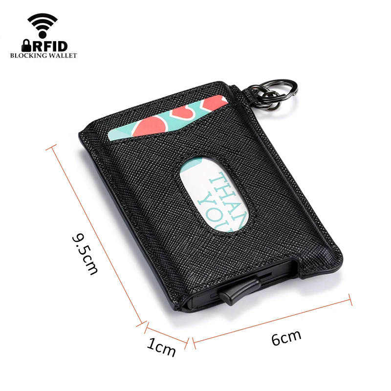 Кошелек из натуральной кожи Anit theft кошелек для женщин автоматическая всплывающая