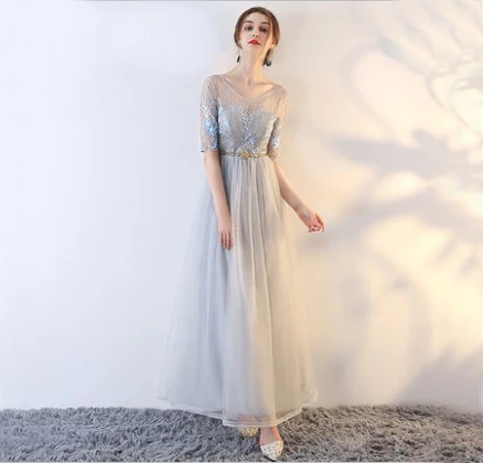 Сексуальное длинное платье подружки невесты элегантное женское для свадебной