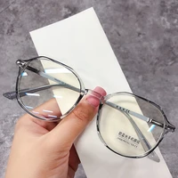2021 new square fashion anti blue light eyeglasses clear frame women and men optical transparent eyewear vintage retro