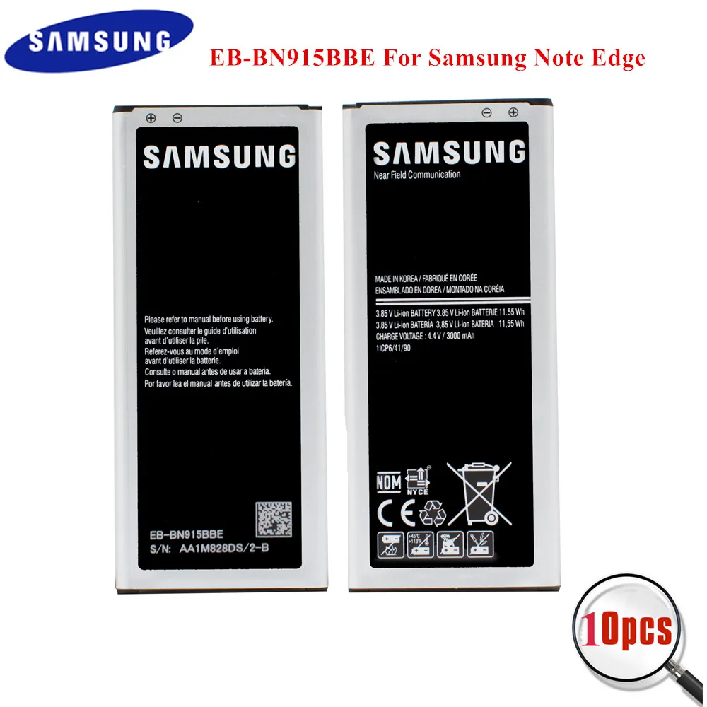 10 шт. AA батареи aaa EB BN915BBE для Сань Син Galaxy Note Edge SM N915F N915FY N915A N915T N915G N915D N915K/L/S N9150 G9006V с