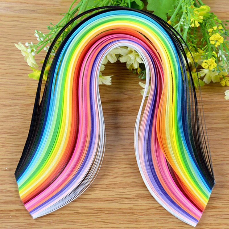

260 Rainbow Paper Quilling Strips Set 3mm 39cm Flower Gift Paper For Craft DIY Quilling Tools Handmade Paper Decoration