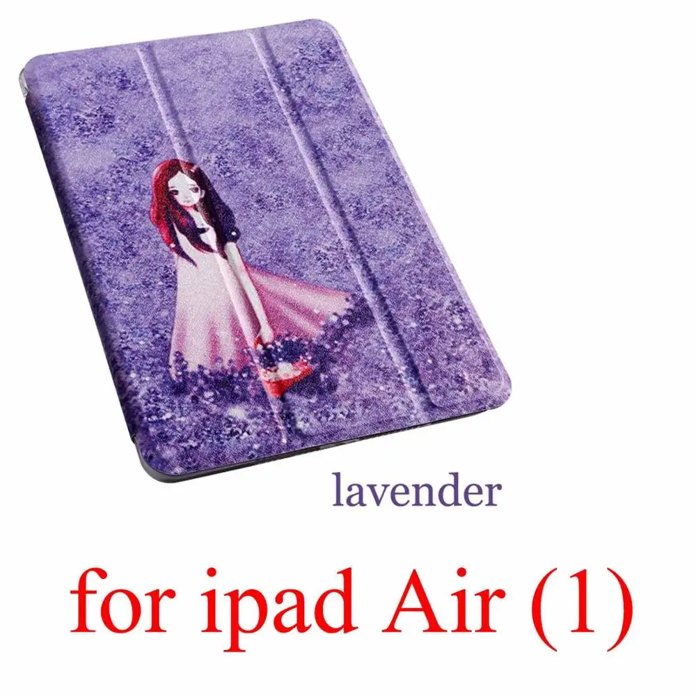 for ipad Air (1) Чехол для планшета с мультипликационным принтом для Apple ipad 2 3 4 9,7 Pro Smart wake Sleep fundas fold Stand cardined cover capa bag для Air 1 2 - Цвет: for ipad Air (1)