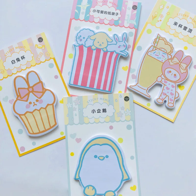 30 страниц Kawaii пингвин снежный кролик блокнот наклейка для планировщика школьные канцелярские принадлежности стикеры блокнот