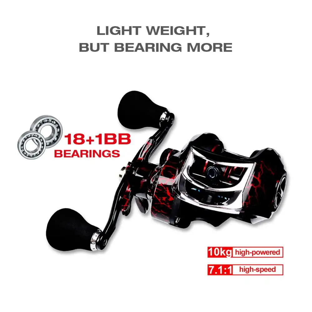 Катушка для заброса приманки 7 1: 1 металлическая Рыболовная катушка из