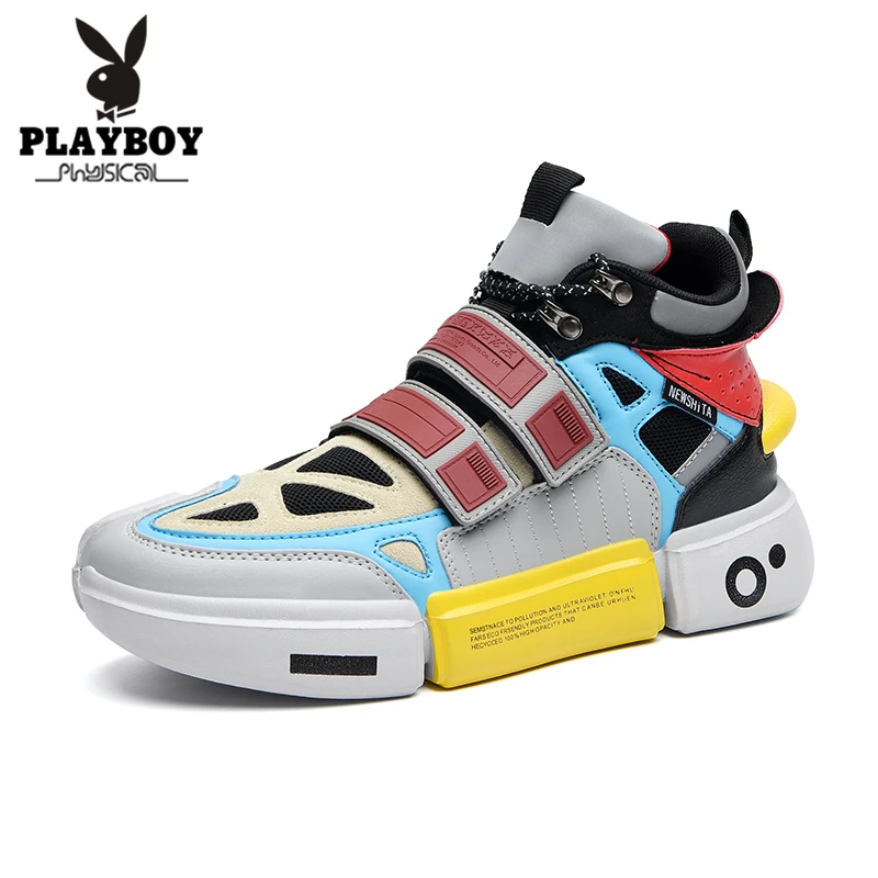 

PLAYBOY New Men Running Shoes 2019 Spring Style Outdoor Sports Sneakers for Men Gym Running Shoes Lightweight Jogging Shoes