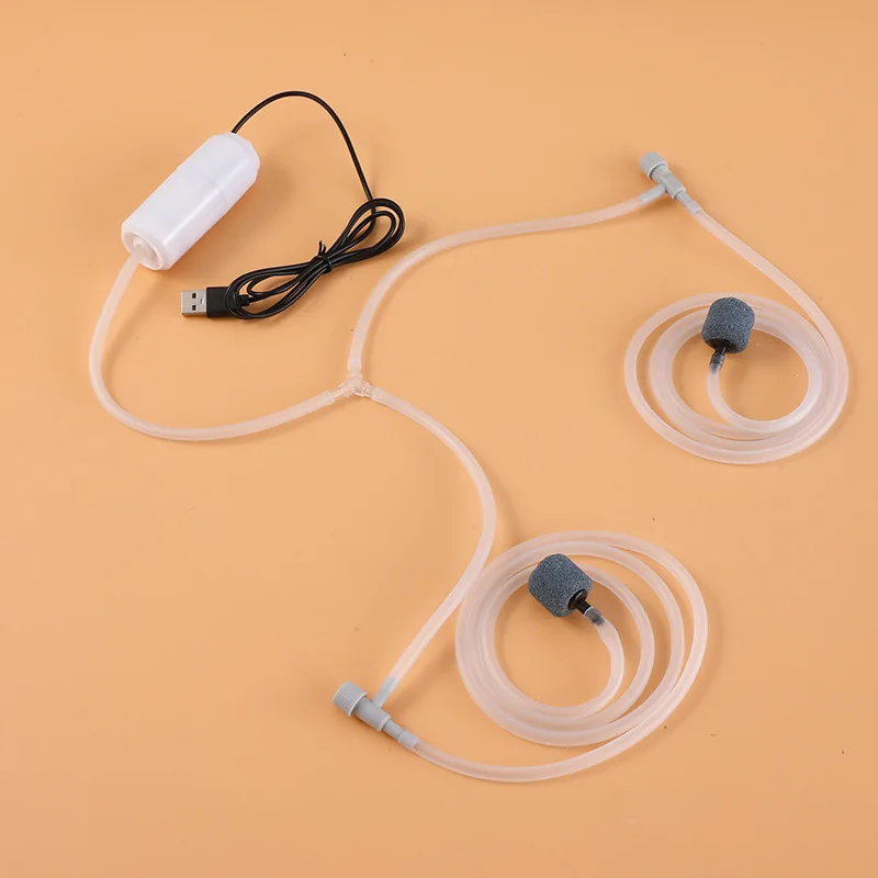 

5V 1W USB Aquarium Oxygen Air Pump Fish Tank Silent Air Compressor Aerator Portable Mini Small Oxygenator Aquarium Accessories