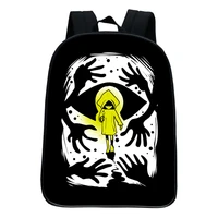 little nightmares backpack cosplay school backpack cartoon printing teens book bags boys girls kawaii casual rucksack