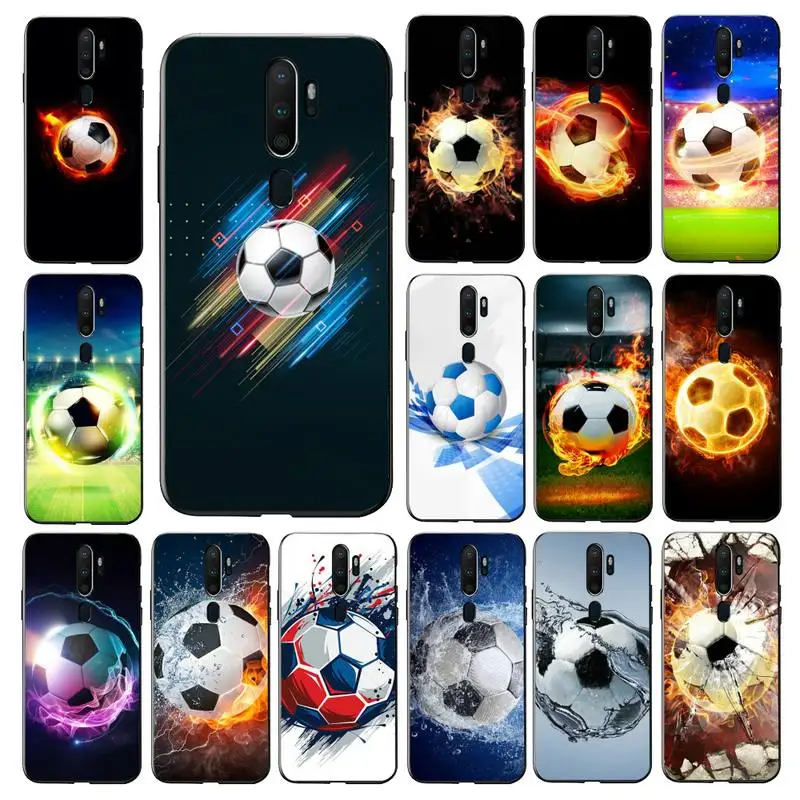 

MaiYaCa Sport Football Soccer Ball Phone Case for Vivo Y91C Y11 17 19 17 67 81 Oppo A9 2020 Realme c3