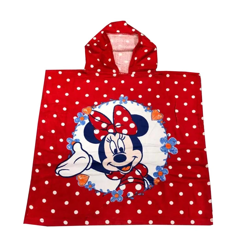 Детское хлопковое банное полотенце Disney 60x120 см с героями мультфильма Человек паук