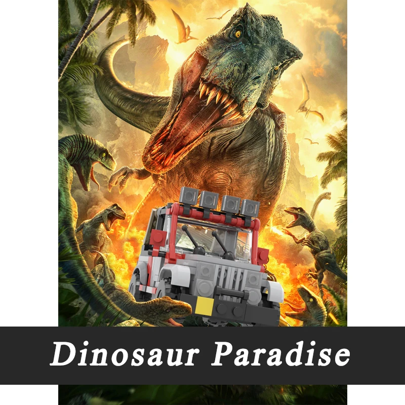 Конструктор MOC персонал Юрского периода набор строительных блоков динозавр Explorer