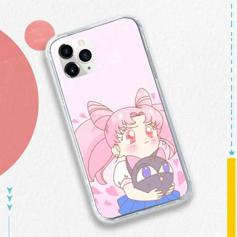 

Sailor Moon cute japanese anime high quality Phone Case funda for iPhone 11 12 pro XS MAX 8 7 6 6S Plus X 5S SE 2020 XR