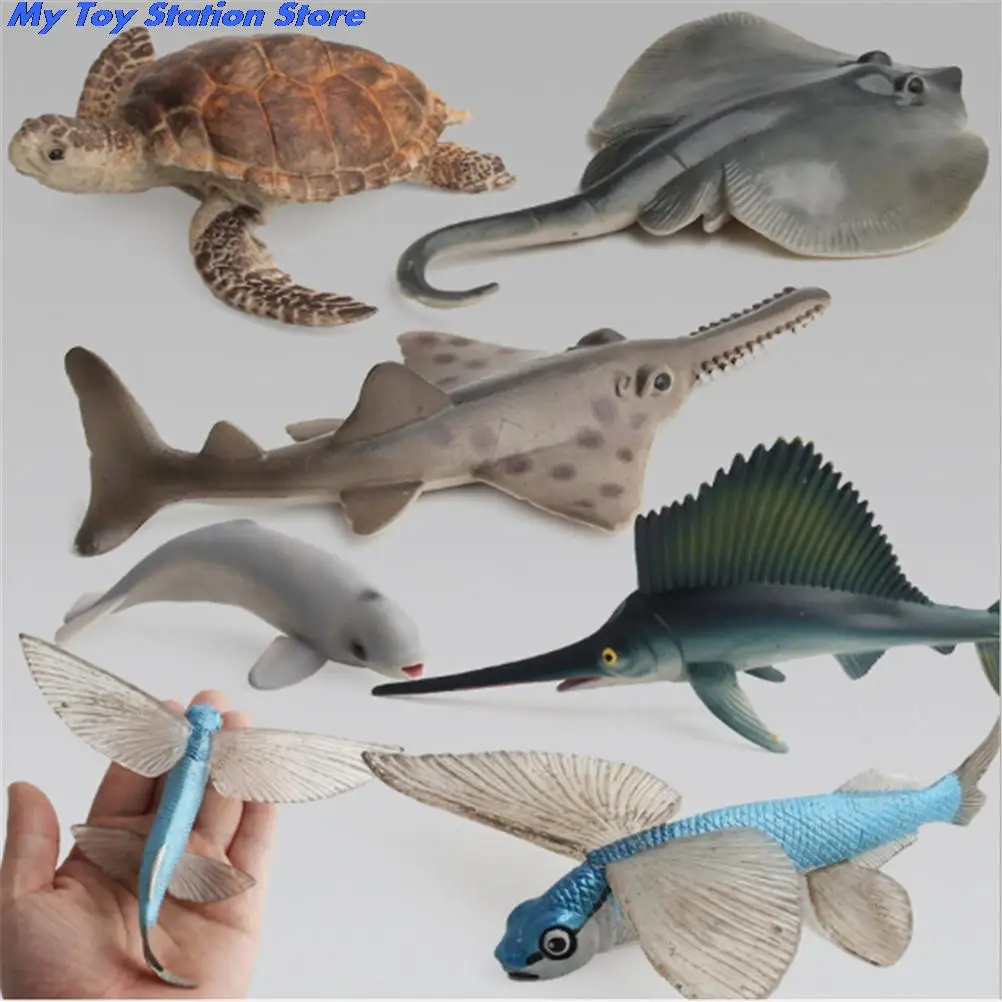 Ocean Sea Animals Toy Shark Octopus Turtle Kids Learning Educational Simulation Model For Action Figure | Игрушки и хобби