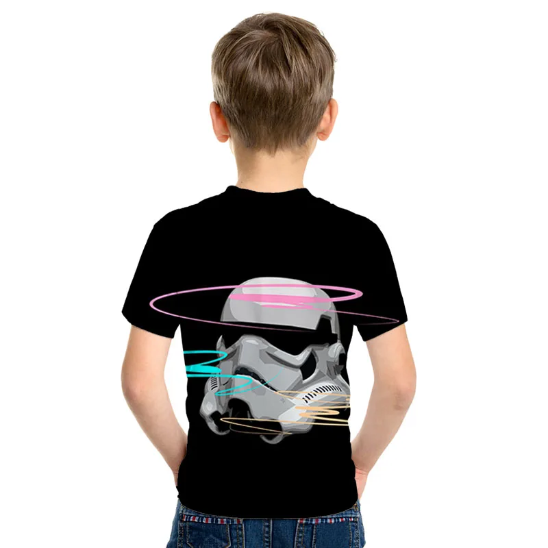 Summer New Parent-child outfit Movie Star wars Print 3d T shirt Boys Girls T-shirt Darth Vader Hip Hop Kids Tee Shirt Cool Baby | Мать и