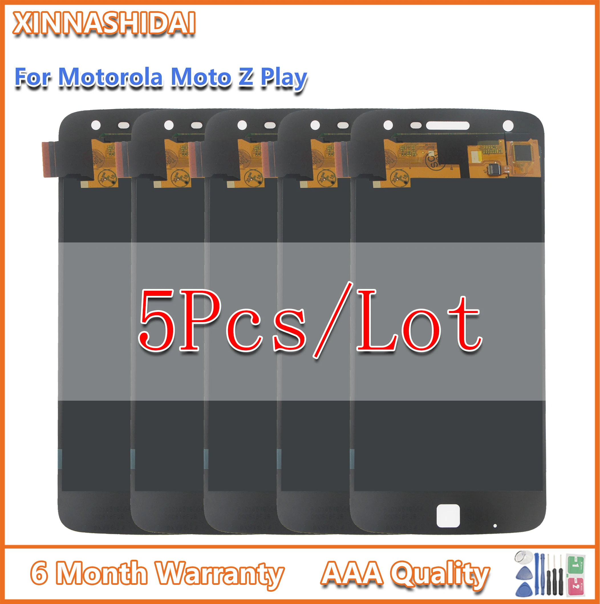 5 шт. для Motorola MOTO Z Play XT1635 XT1635-02 ЖК-дисплей с сенсорным экраном Экран дигитайзер