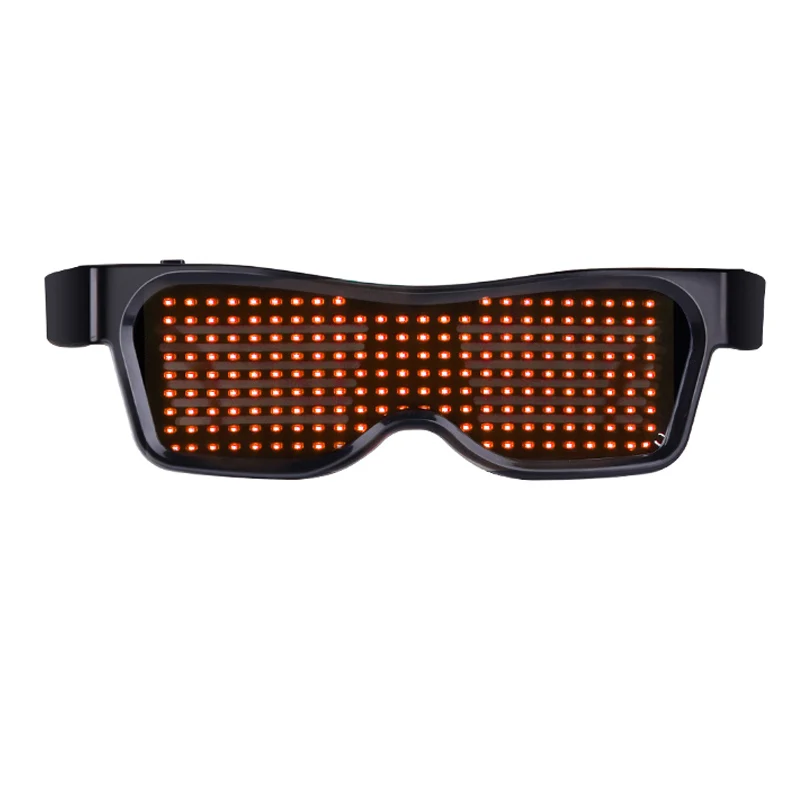 Red Light Волшебные Bluetooth Led вечерние очки приложение управление светящиеся очки DJ электрические слоги очки для вечеринки Хэллоуин светильник игрушки - Цвет: Red Light