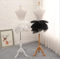 short white black hip petticoat for evening party adjustable cosplay underskirt rockabilly tutu skirt
