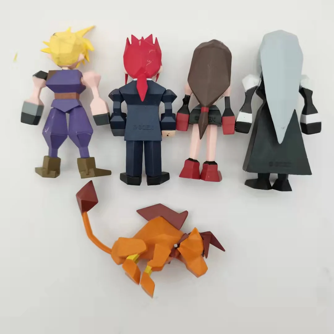 Final Fantasy Cloud Reno Tifa Sephiroth Red VII Remark Art Figures FF7 Polygon Square Enix Model Gift Toy Xmas Collection No Box | Игрушки и