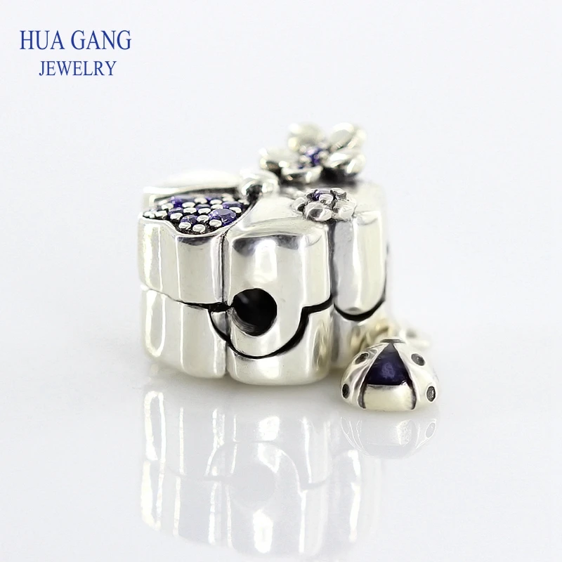 

High quality 2018 NEW 925 Sterling Silver New Moment Bloom Lucky Flower Bead Suitable DIY Jewelry For Girl Gift