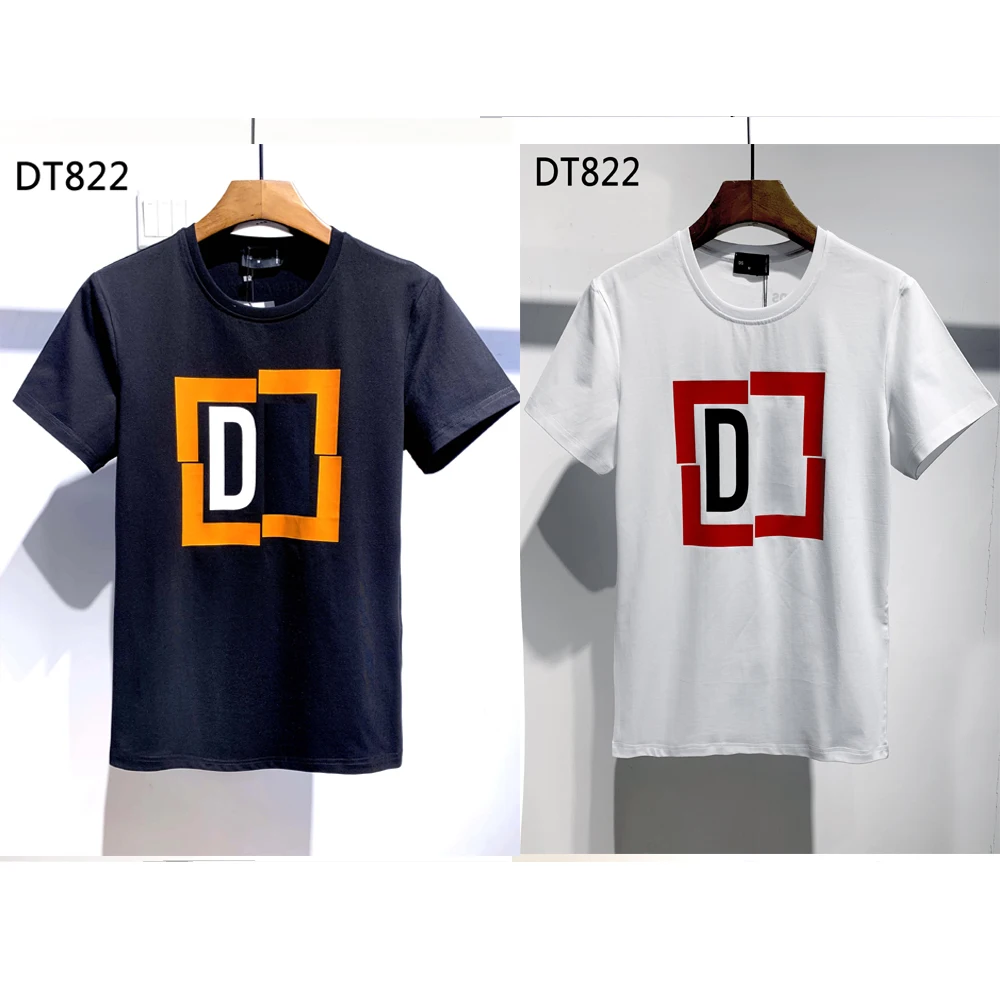 Новая футболка DSENQI с принтом кленовых листьев Повседневная летняя модная крутая