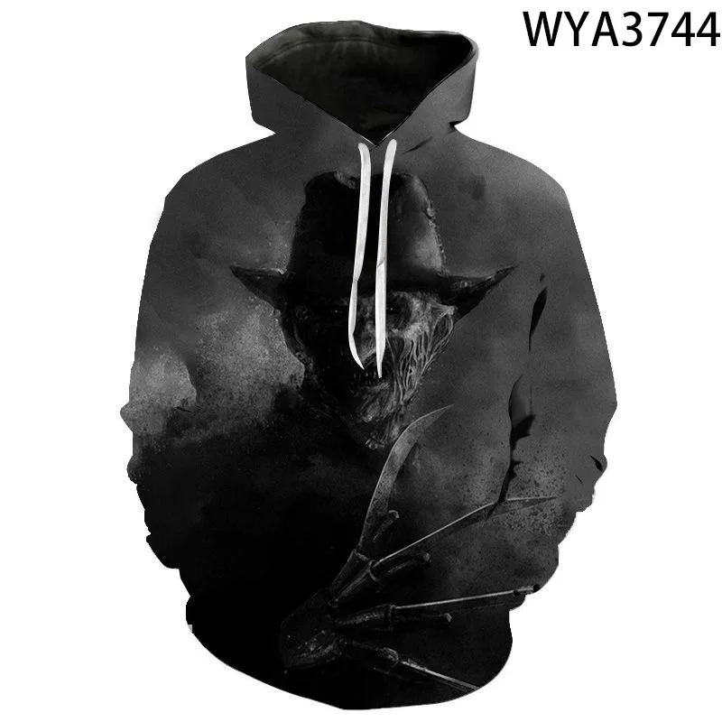 

Freddy Krueger Jason And Michael Myers Halloween 3D Men Women Children Hoodies Horror Sweatshirts Tops Cool Pullover Clothes New