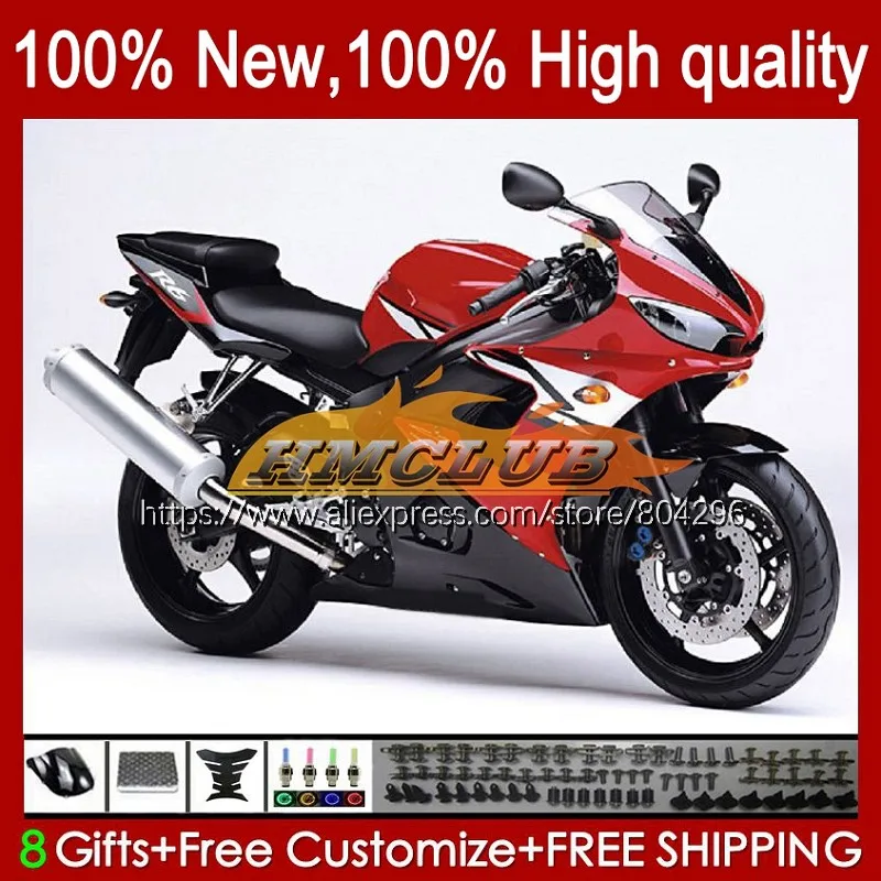 

Корпус OEM для YAMAHA YZFR6S YZF R6 S R6S 2006 2007 2008, Фабричный красный 2009 59No.84 YZF600 06-09 YZF-R6S 06 07 08 09, комплект обтекателей