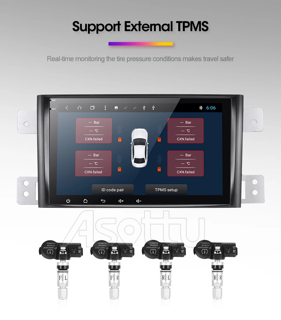 Asottu ips Android 9,0 PX30 автомобильный dvd для Suzuki Grand Vitara 2005-2012 мультимедиа головное устройство gps Радио Стерео gps навигация