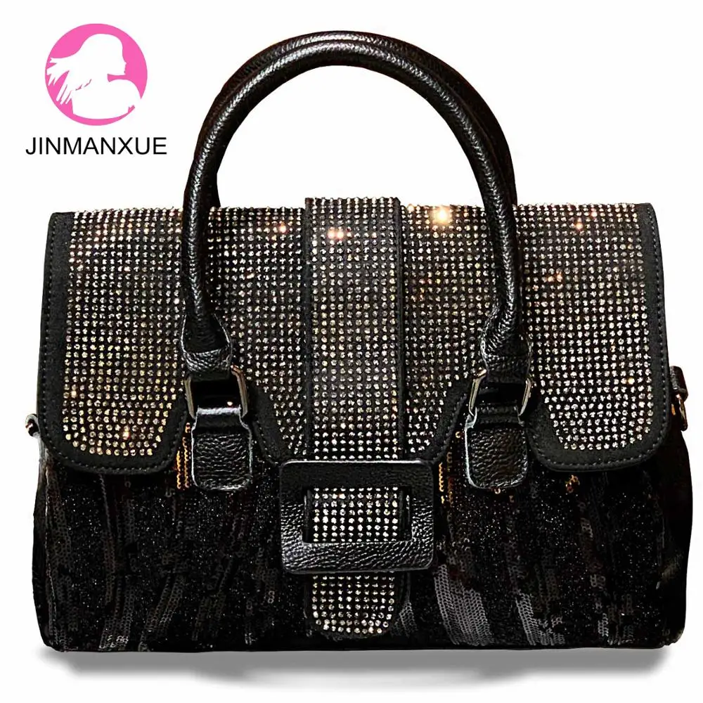 

Женская сумка-тоут, дизайнерская сумка через плечо, стразы