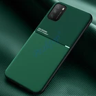 Кожаный бронированный чехол для Xiaomi Pocophone M3 M 3, роскошный магнитный мягкий чехол с автомобильной пластиной для Mi Poco X3 F3 M3 Pro, телефонные чехлы для телефона, Обложка