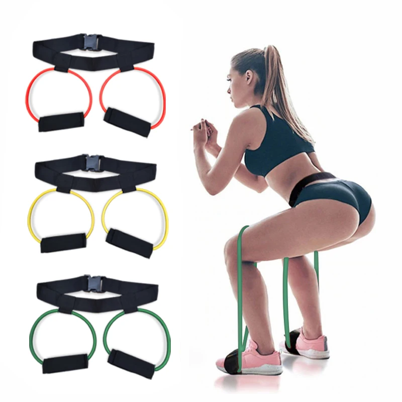 

Fitness Women Booty Butt Band Adjustable Waist Belt Pedal Exerciser Resistance Bands for Glutes Legs Muscle Workout Equipments