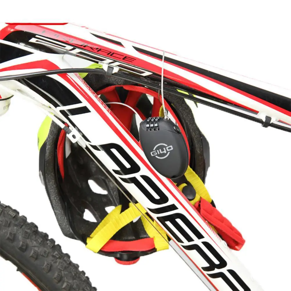 Выдвижной замок с кабелем, замок с проводом для MTB велосипеда, фиксированный механизм, велосипедный замок, портативный цифровой пароль, багажная сумка, замок безопасности