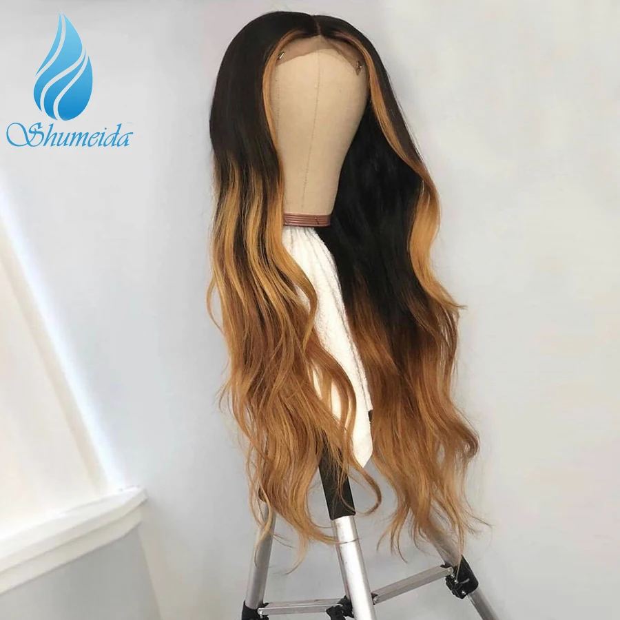 13*6 передние волосы на кружеве парики для женщин Выделите коричневый цвет с