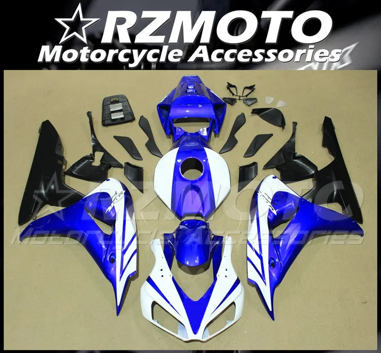 

Injection Mold New ABS Whole Fairings Kit Fit for HONDA CBR1000RR 2006 2007 06 07 CBR1000 Bodywork set blue white