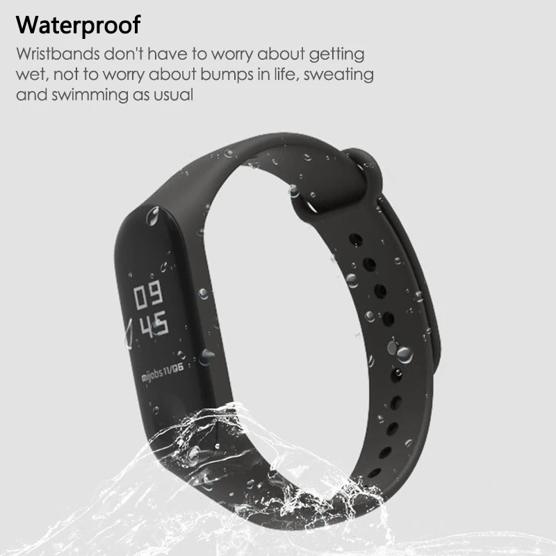 Силиконовый ремешок для Xiaomi Mi Band 3 сменный наручных часов аксессуары