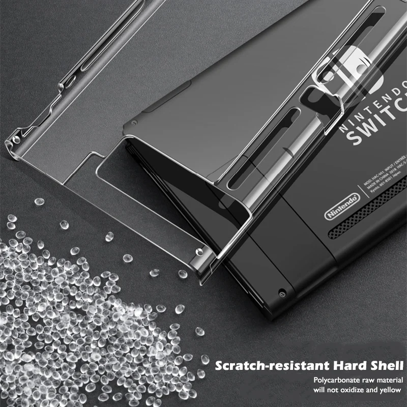 Прозрачный защитный чехол для Nintendo Switch PC Жесткий Чехол прозрачный с защитой от