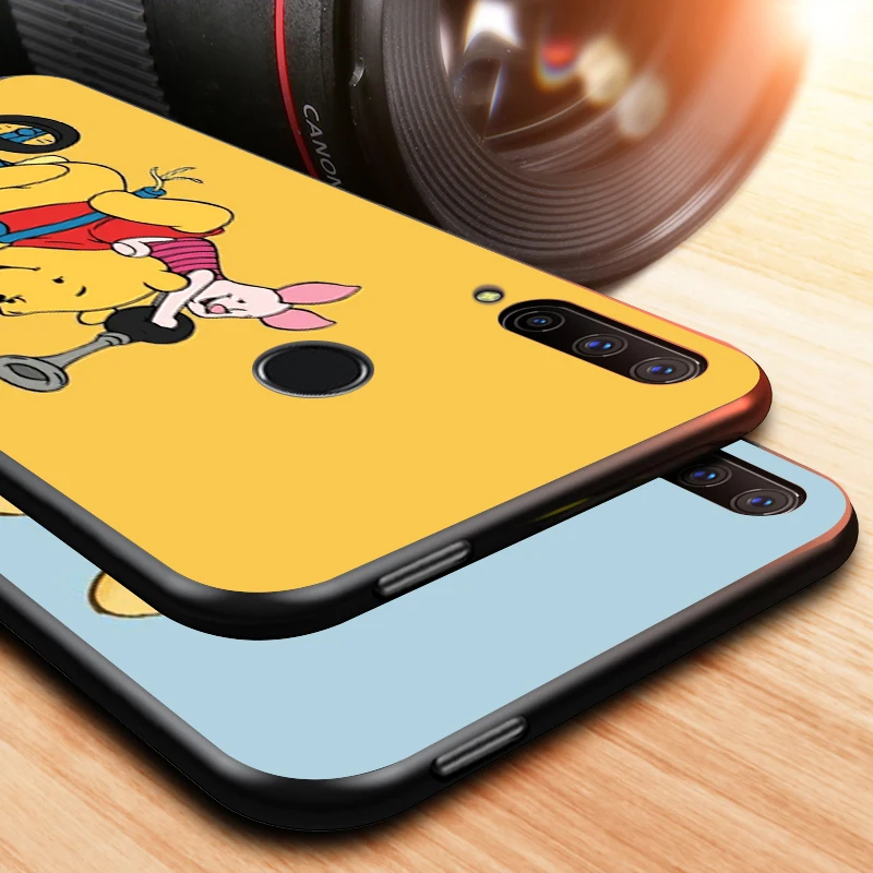 

Pooh Bear Cute for Huawei Honor 30 20 10 9S 9A 9C 9X 8X MAX 10 9 Lite 8A 7C 7A Pro Silicone Black Phone Case