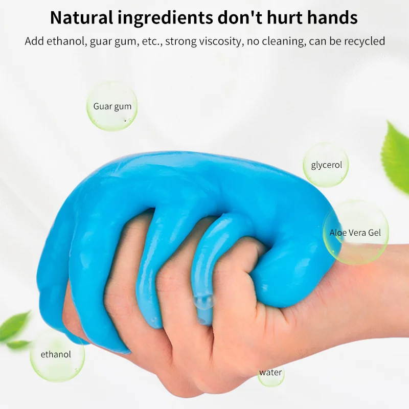 

Car Interior Cleaning Gel, Mud/dust/gel Putty Plastic Cleaner for Cleaning Tools, Keyboard Mud Cleaning Gel