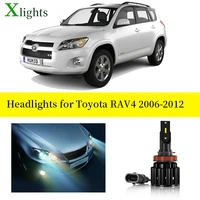 car led headlight canbus bulb lamp for toyota rav4 2006 2007 2008 2009 2010 2011 2012 low high beam auto light accessories 12v