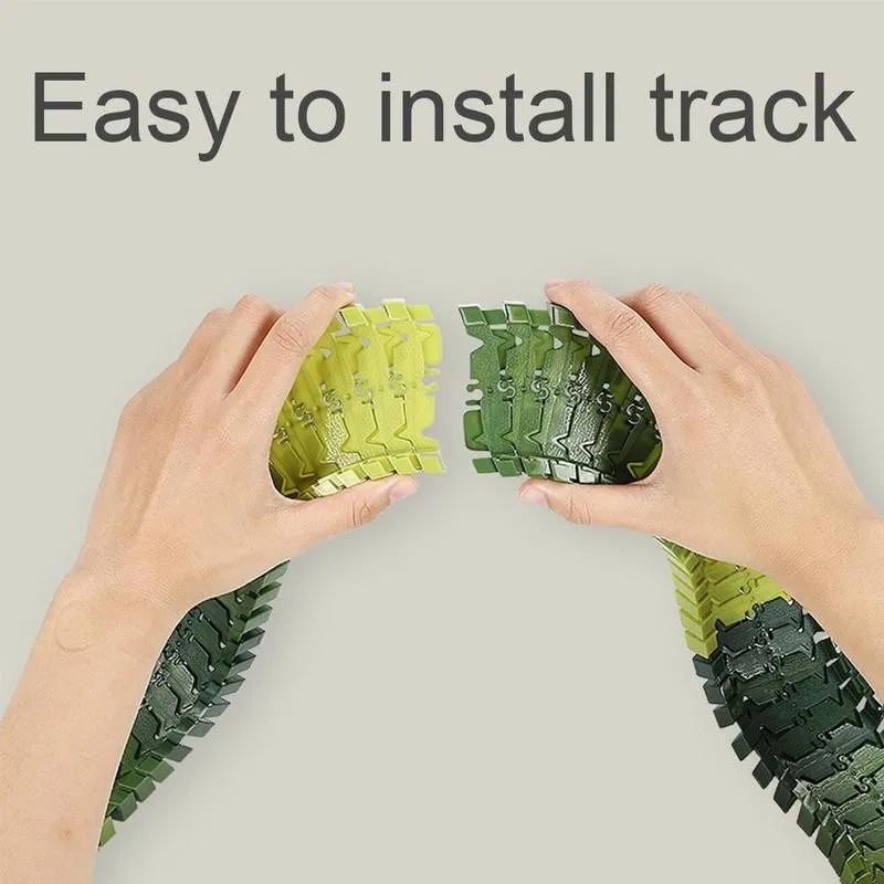 Динозавр Электрический рельсовый автомобиль динозавр Железнодорожный трек