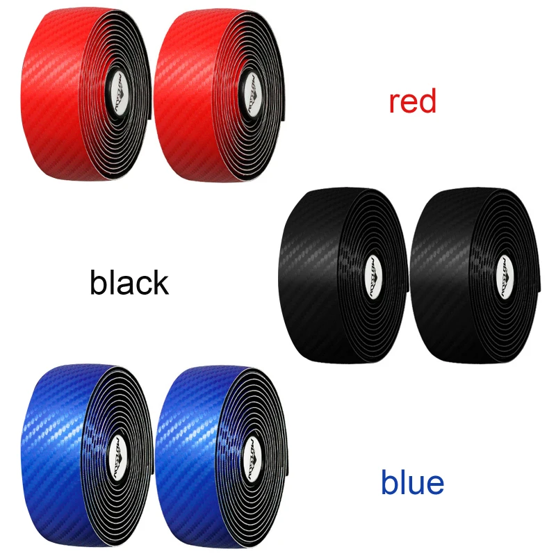 

Road Bike Handlebar Strap PU Carbon Pattern Strap High Elastic EVA Non-slip Breathable Shock Absorption Bicycle Handlebar Tape