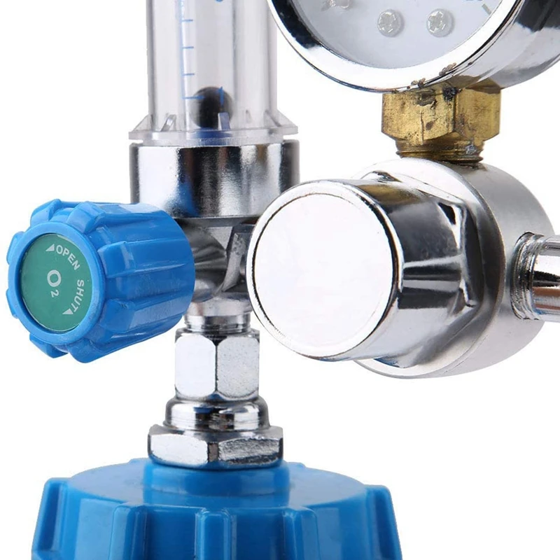 Oxygen Flow Meter Flowmeter Pressure Gauge Valve Regulator 0-10L/Min Internal Thread G5/8 | Инструменты