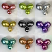 51012inch latex chrome metallic balloons colorful ballons baby shower birthday party supplies wedding party decor globos