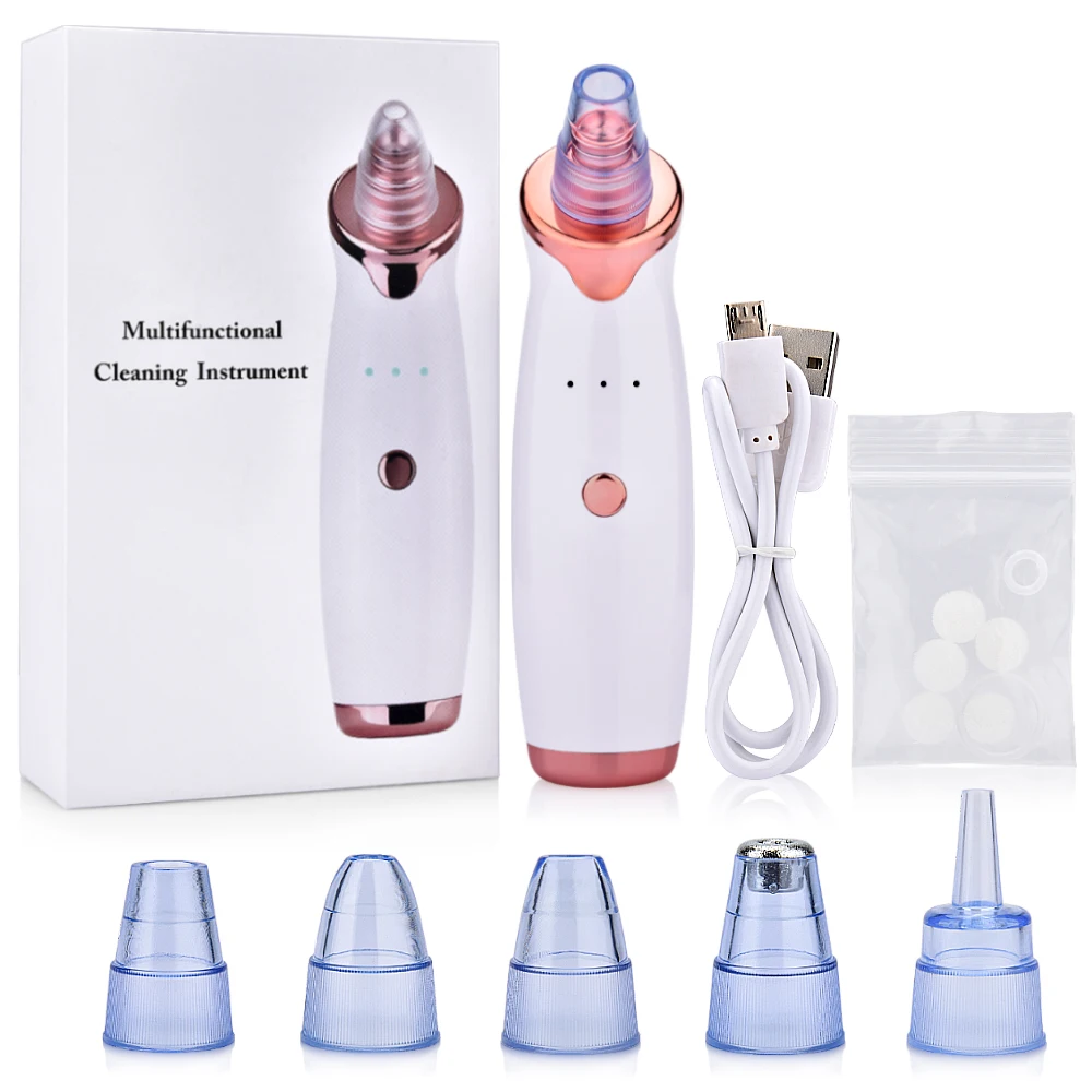 

Blackhead Remover T Zone Pore Acne Pimple Removal Face Deep Nose Vacuum Suction Face Diamond Beauty Clean Skin Tool