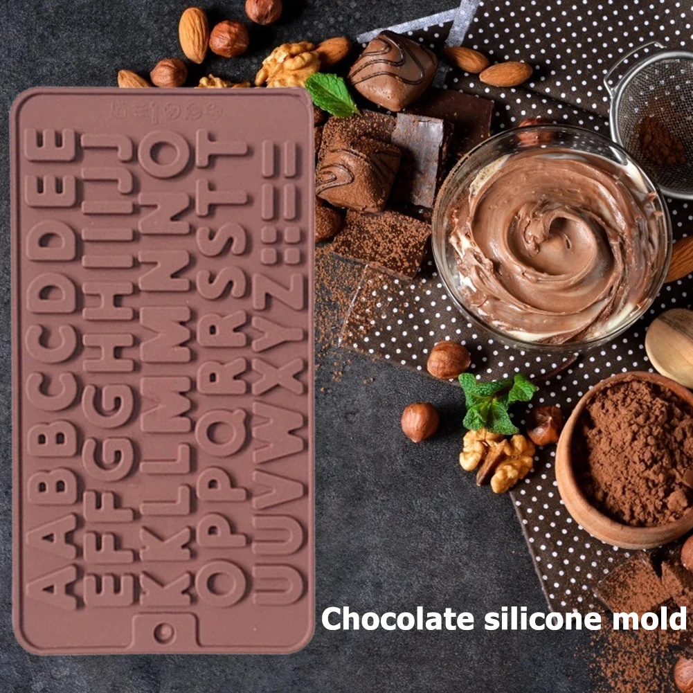 

Non-Stick Cute Mold Decoration Tools Letter Number Silicone Chocolate Mold DIY Cake Kitchen Bakeware Mould Decorating