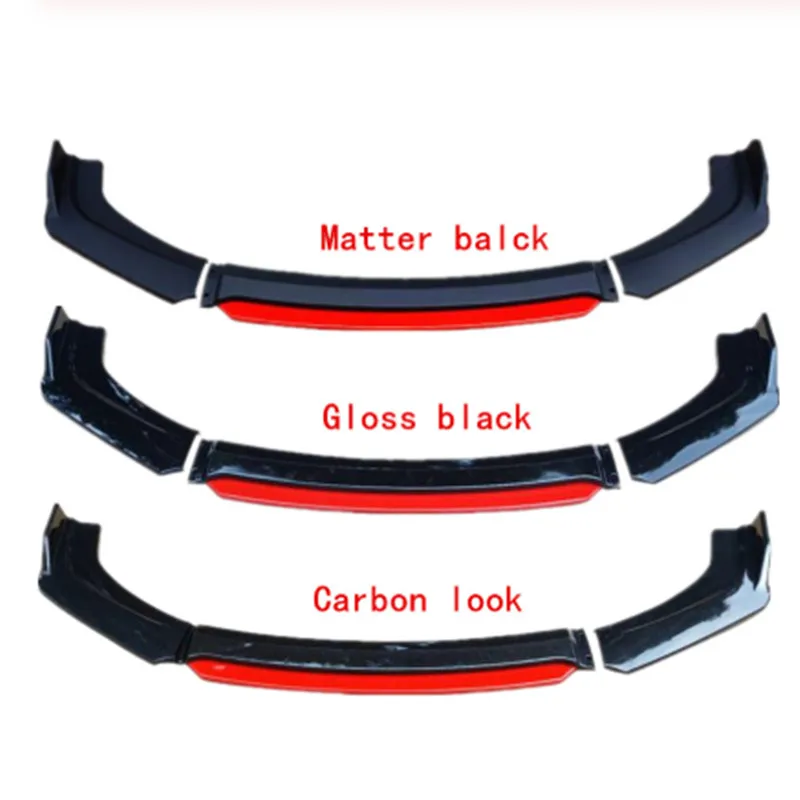 Передний бампер спойлер карбоновая поверхность контрастный цвет дизайнерская