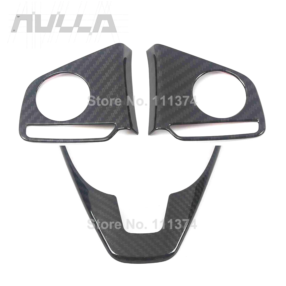 

For Honda Crv 2017 2018 2019 2020 2021 CR-V Steering Wheel Functional Button Panel Trim Cover Carbon Fiber Abs Car Sticker