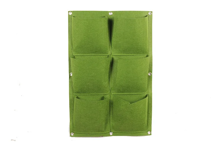 

Vegetable Plant Wall Hanging Garden Bag Vertical Gardening Pockets Black Felt Fabric Growing Bag Pots Garden Supplies